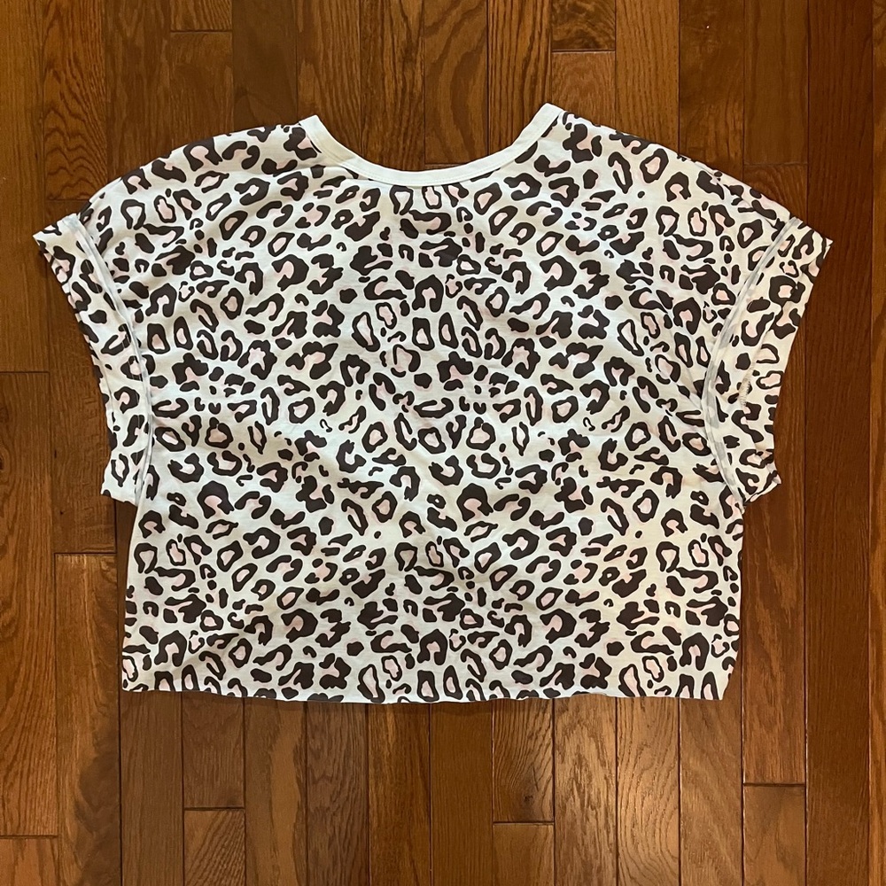 Leopard Print Cropped Top Shein Women’s Size S